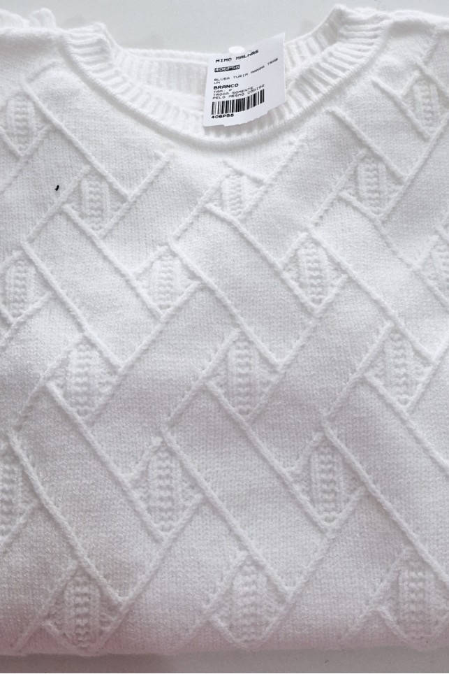 BLUSA TURIN MANGA TRABALHADA - Branco