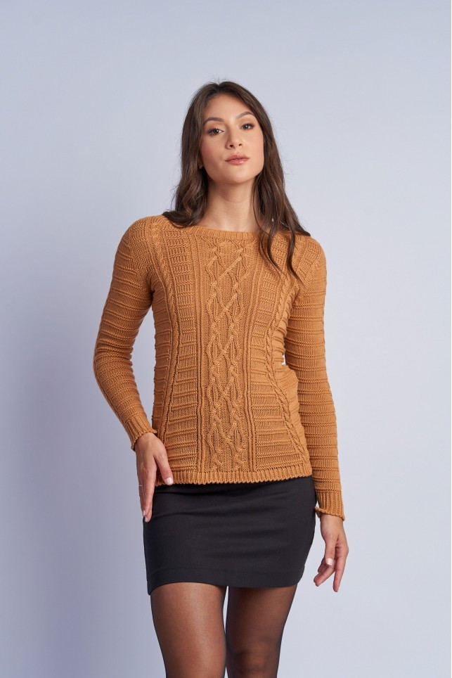 Blusa Trabalhada - Caramelo