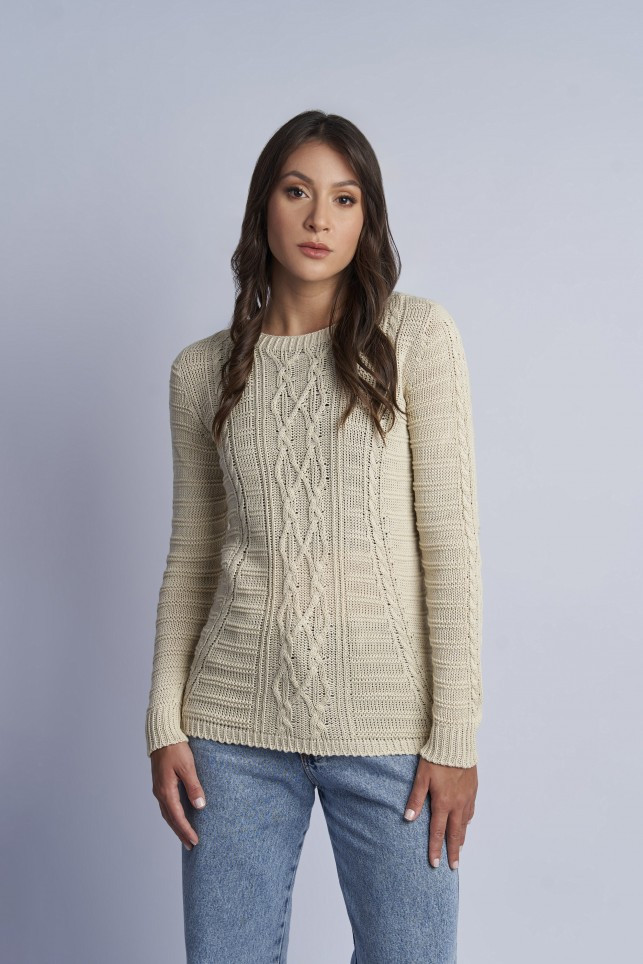 Blusa Trabalhada - Areia